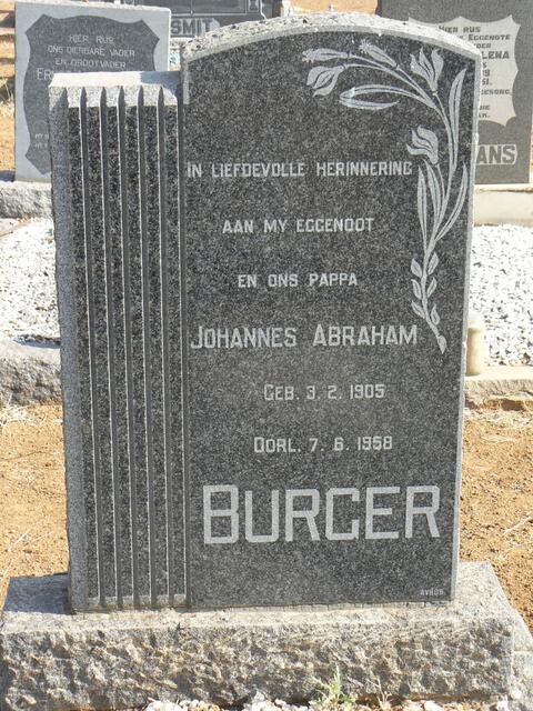 BURGER Johannes Abraham 1905-1958