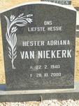 NIEKERK Hester Adriana, van 1940-2000
