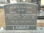 LAMONT Salomon Anthonie 1868-1959 & Anna Elizabeth MOOLMAN 1872-1919