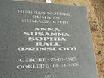 RALL Anna Susanna Sophia geb PRINSLOO 1925-2008