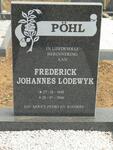 PÖHL Frederick Johannes Lodewyk 1948-2006