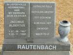 RAUTENBACH Jacobus Albertus 1957-1999