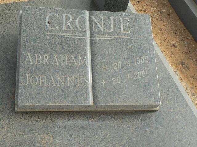CRONJÉ Abraham Johannes 1909-2001