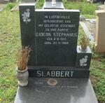 SLABBERT Gideon Stephanus 1915-1968