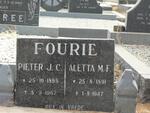 FOURIE Pieter J.C. 1895-1967 & Aletta M.F. 1891-1947 