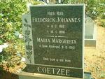 COETZEE Frederick Johannes 1912-1988 & Maria Magrieta VAN ROOYEN 1913-