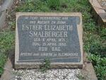 SMALBERGER Esther Elizabeth 1871-1950
