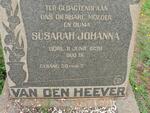 HEEVER Susarah Johanna, van den -1938