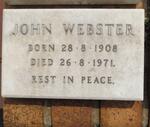 WEBSTER John 1908-1971