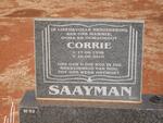 SAAYMAN Corrie 1936-2010