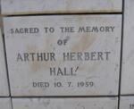 HALL Arthur Herbert -1959