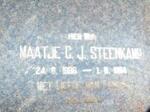 STEENKAMP Maatje C.J. 1886-1964