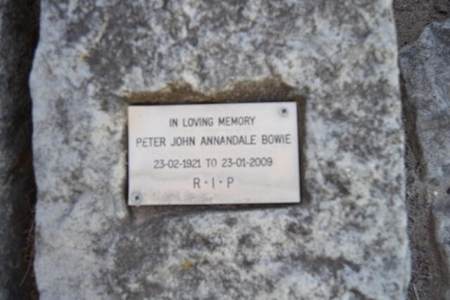 BOWIE Peter John Annandale 1921-2009