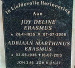 ERASMUS Adriaan Marthinus 1936-2013 & Joy Deline 1935-2008