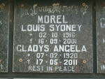 MOREL Louis Sydney 1916-2001 & Gladys Angela 1920-2011