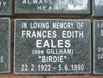 EALES Frances Edith nee GILLHAM 1922-1990