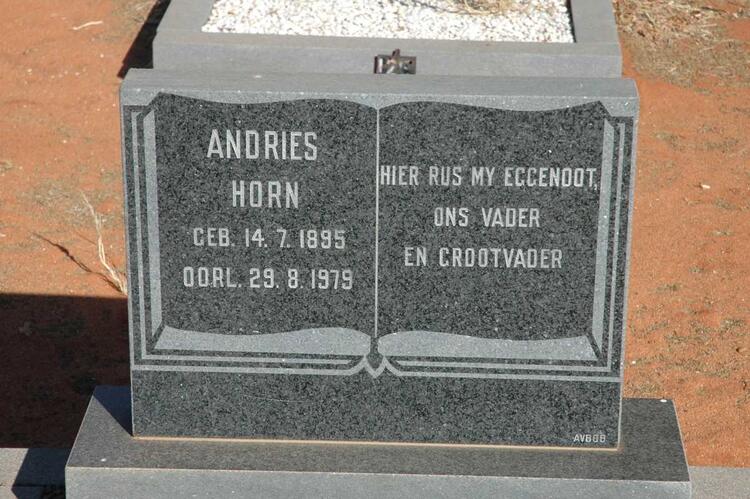 HORN Andries 1895-1979
