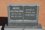 HORN Machiel Christiaan 1922-1979
