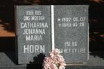HORN Catharina Johanna Maria 1902-1989