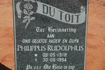 TOIT Philippus Rudolphus, du 1918-1994