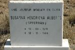 ALBERTS Susanna Hendriena nee OPPERMAN 1910-1989