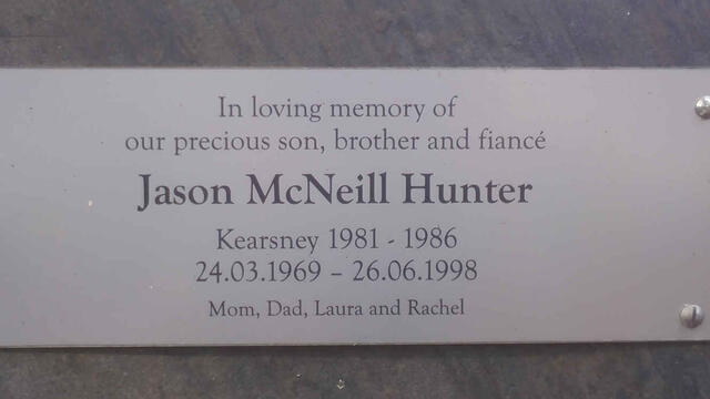 HUNTER Jason McNeill 1969-1998
