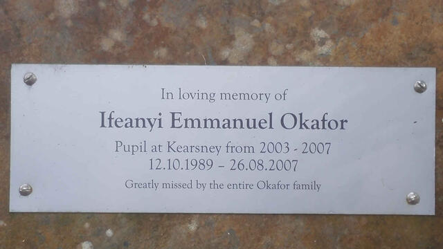 OKAFOR Ifeanyi Emmanuel 1989-2007