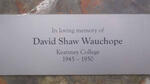 WAUCHOPE David Shaw