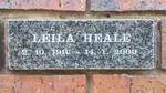 HEALE Leila 1916-2000