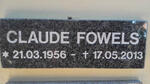 FOWELS Claude 1956-2013