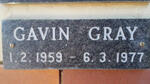 GRAY Gavin 1959-1977