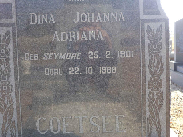 COETSEE Dina Johanna Adriana nee SEYMORE 1901-1968