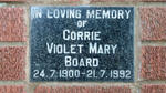 BOARD Corrie Violet Mary 1900-1992
