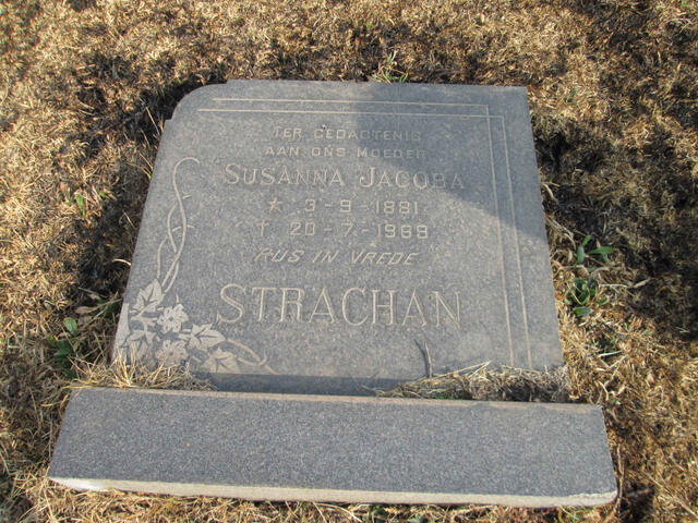 STRACHAN Susanna Jacoba 1881-1969