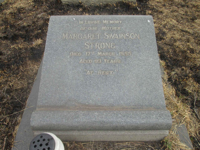 STRONG Margaret Swainson -1955
