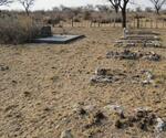 Namibia, OMAHEKE region, Drimiopsis, rural cemetery