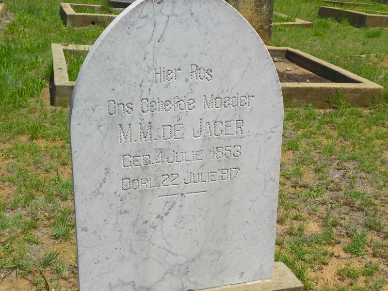 JAGER M.M., de 1853-1917