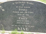 KING Daniel -1945 & Emily 1884-1966
