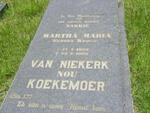 KOEKEMOER Martha Maria voorheen VAN NIEKERK nee KROCH 1902-1982