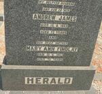 HERALD Andrew James -1953 & Mary Ann FINDLAY -1963