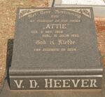 HEEVER Attie, v.d. 1906-1965