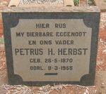 HERBST Petrus H. 1870-1958