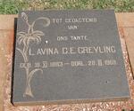 GREYLING Lavina C.E. 1883-1969