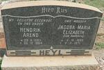 HEYL Hendrik Arend 1883-1964 & Jacoba Maria Elizabeth HAVENGA 1893-1971