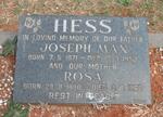 HESS Joseph Max 1871-1953 & Rosa 1880-1962