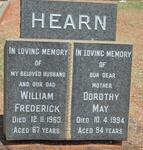 HEARN William Frederick -1963 & Dorothy May -1994