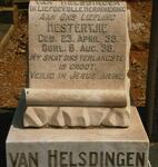 HELSDINGEN Hestertjie, van 1938-1938