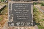 HEERDEN Susanna Maria, van 1900-1959