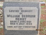 HENDY William Debruin 1861-1935