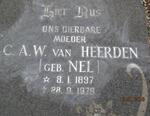 HEERDEN C.A.W., van nee NEL 1897-1979